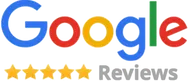 Google 5 star review logo for Gilbert artificial turf & green reviews